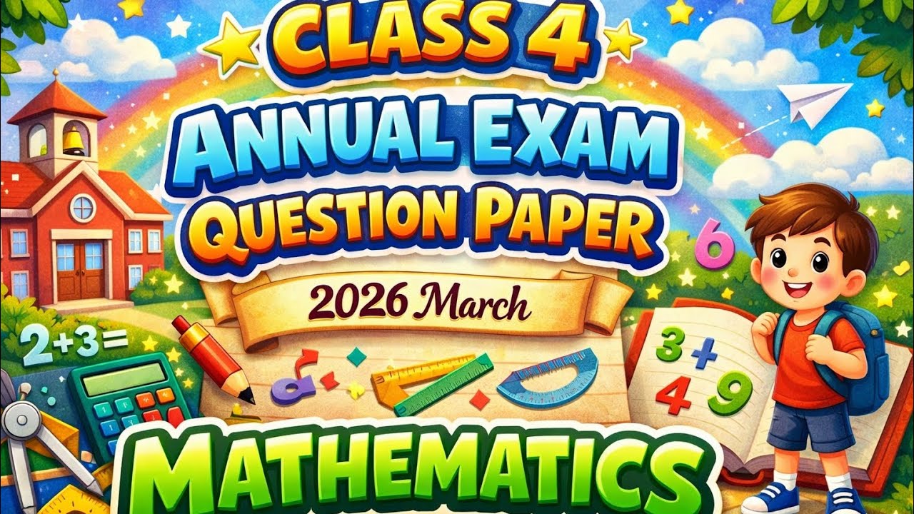 CLASS 4 MATHEMATICS ANNUAL EXAM QUESTION PAPER WITH ANSWERS