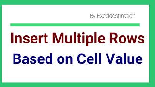 Excel VBA to Insert Multiple Rows based on Cell Value