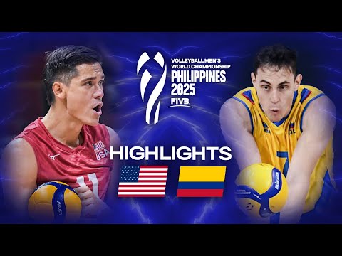 USA 🇺🇸 vs. Colombia 🇨🇴 - Highlights | Men's World Championships 2025