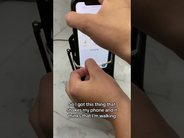 Vídeo relacionado con MoPei New Version Adjustable Phone Swing Device for Hatching Eggs in Pokemon Go and Steps Challenge, Compatible with iOS and Android
