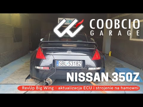 Coobcio Garage: Nissan 350z RevUp Big Wing - aktualizacja ECU i strojenie na hamowni