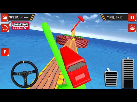 Impossible bus driving master android gameplay 2019 | red color bus by wow kidz gameplay