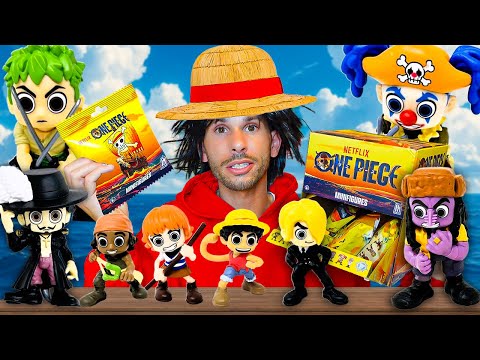 OPENING ONE PIECE MYSTERY FIGURES!! AND GARTEN OF BANBAN!