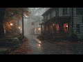 Rainy autumn day in a small town — ASMR ambience for deep sleep (no ads)
