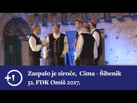 Zaspalo je siroče, klapa Cima - Šibenik, 51. FDK Omiš 2017.