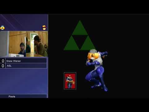 MMOM Bi-Monthly 12 SSBM - Snow Wiener (C. Falcon) vs. ASL (Sheik) - Melee Pools