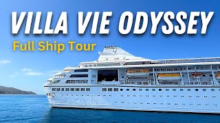 Villa Vie Odyssey Full Tour & Review 2025 (World’s Largest Cruise Ship with Middle-Class Residents)