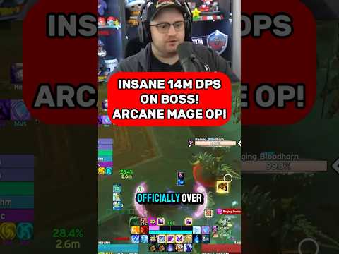 INSANE ARCANE MAGE DMG?!!! 14M ON BOSS! #worldofwarcraft #thewarwithin #mythicplus #warcraft