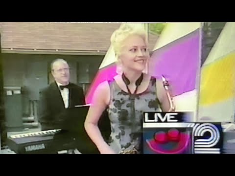 Suzanne and father Don Grzanna perform for Channel 12 at Summerfest - Milwaukee, WI