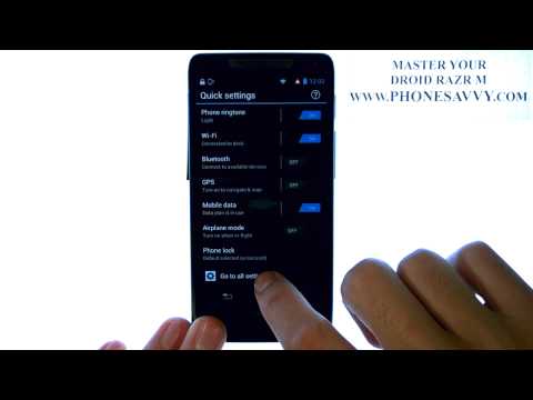 Motorola Droid Razr M - How Do I Enable Battery Full Notification