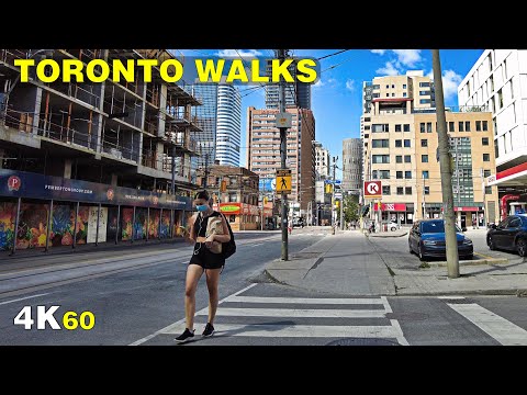 Dundas Street East Downtown Toronto Morning Walk (July 2021)