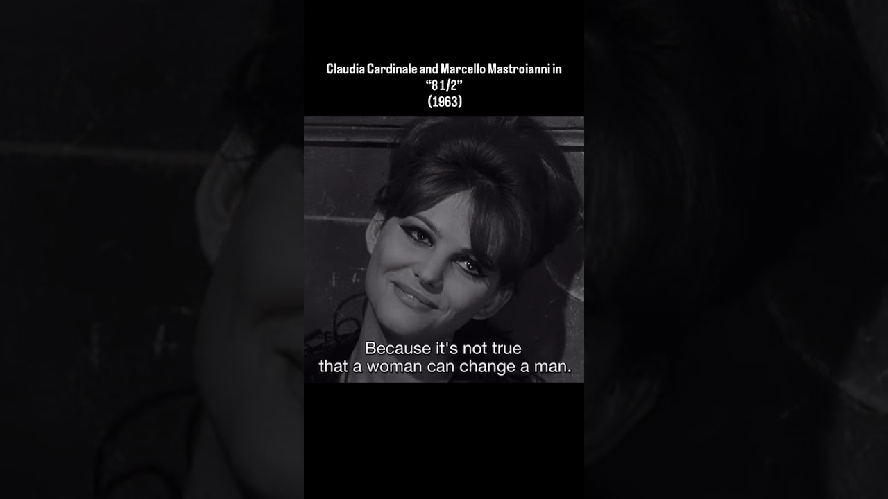Claudia Cardinale & #MarcelloMastroianni in “8 1/2” #1963  #ClaudiaCardinale  #81/2 #RIP #Vale
