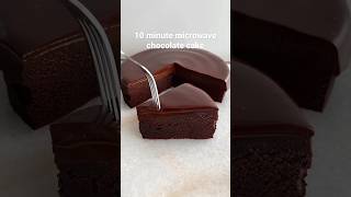 Amazing 10 minute microwave chocolate cake! #easyrecipe #chocolatecake