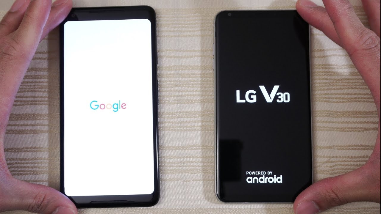 Google Pixel 2 XL vs LG V30 - Speed Test! (4K)