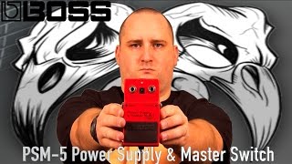 Video thumbnail for BOSS PSM-5 Power Supply & Master Switch by Cryptic Mask Guitar