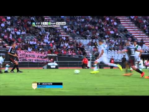 Gol de Viatri. Estudiantes 1 - Banfield 1. Fecha 6. Primera División 2015. FPT.