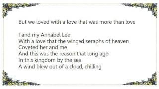 Crüxshadows - Annabel Lee Spoken Lyrics