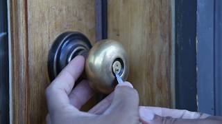 Remove a broken key from lock - using a knife!