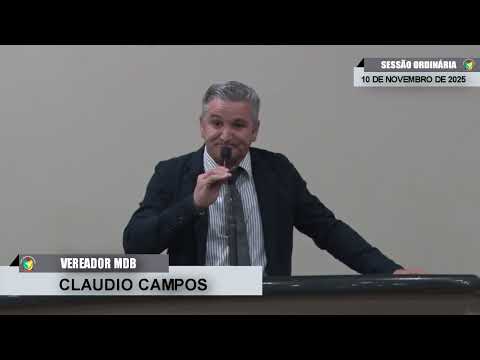 CMBTE - USO DE TRIBUNA PELO VEREADOR CLAUDIO CAMPOS - MDB