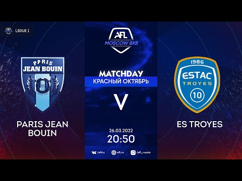 AFL22. France. Ligue 1. Day 3. Paris Jean Bouin - ES Troyes