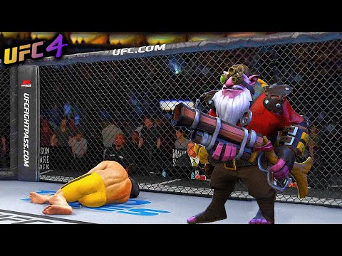 Sniper (Dota 2) vs. Old Bruce Lee - EA sports UFC 4 Rematch