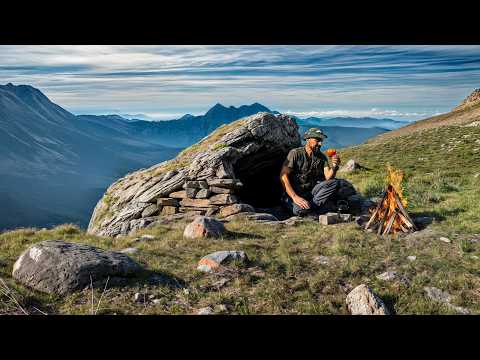 3 Days Alone in the Mountains | Bushcraft Hike and Survival Skills