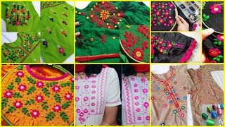 Hand embroidered dresses / hand embroidery designs for dresses / 2026 eid dresses
