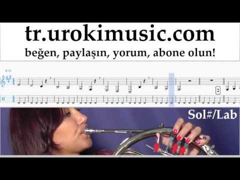 Korno dersleri Luis Fonsi - Despacito Notalar Eğitim Bölüm#1 um-a723