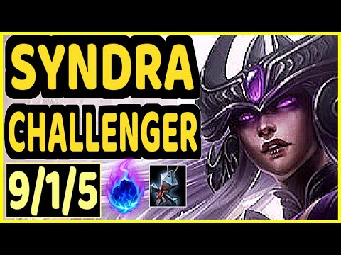 BACA (SYNDRA) - 9/1/5 KDA MID CHALLENGER GAMEPLAY - EUW