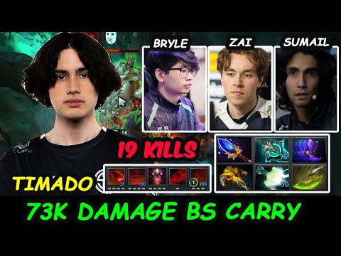 Timado Bloodseeker Carry 73,000 DAMAGE with Sumail vs Zai Bryle Server America Dota 2