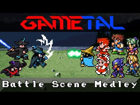 Battle Scene Medley (Final Fantasy I - VI, IX) - GaMetal Remix