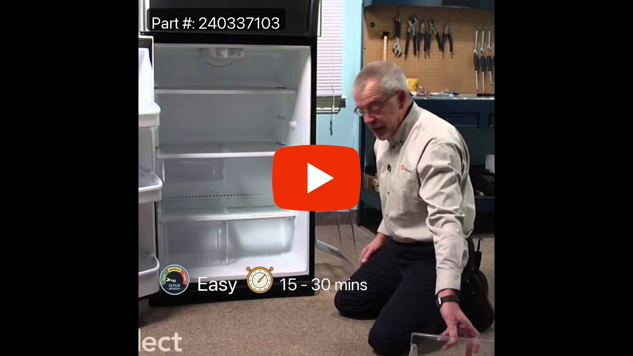 Replacing the Refrigerator Crisper Pan