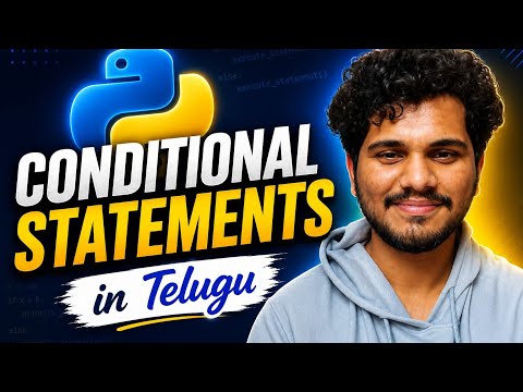 Conditional Statements In Python L16 Python Tutorial Telugu