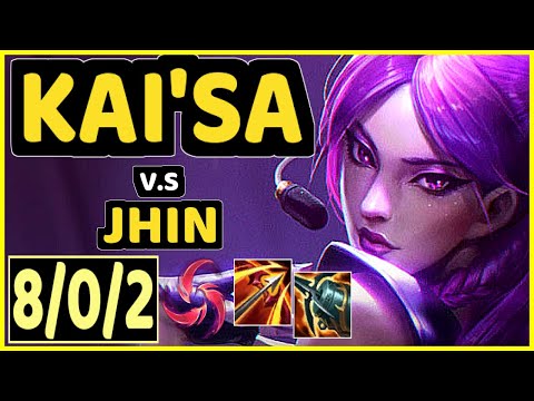 LUGER (KAI'SA) vs JHIN - 8/0/2 KDA BOTTOM ADC GAMEPLAY - EUW Ranked GRANDMASTER