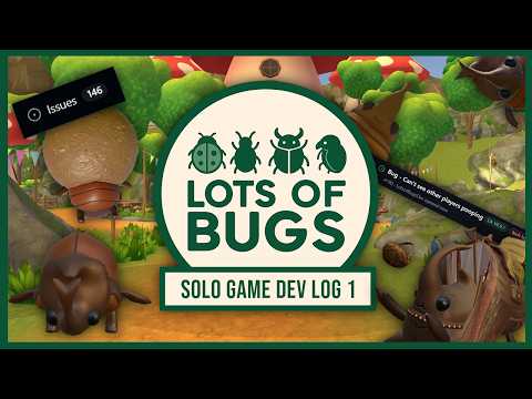 Lots of Bugs - Let the chaos begin! - Dev Game Log 2025 #gamedev #solo #gamedesign #beetles #bugs