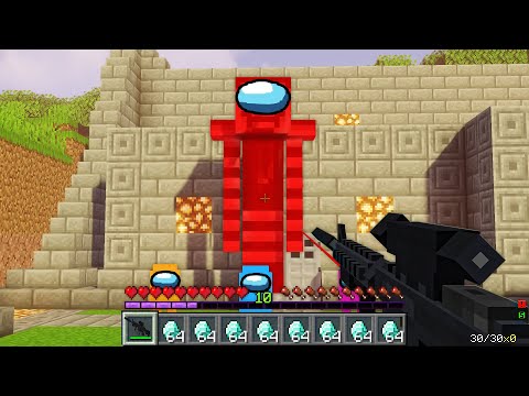 [50Part! ] Witch Cursed "Among Us" Mode! Coffin Meme Сraft - Minecraft Pugball