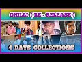 Ghilli (Re-Release) 4th Day Box Office Collection Report / Vijay / Trisha - (Videos-236)