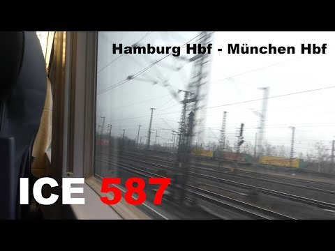 ICE 2 (ICE 587) Mitfahrt Hamburg Hbf - München Hbf | Umleitung über den Güterzugring Nürnberg