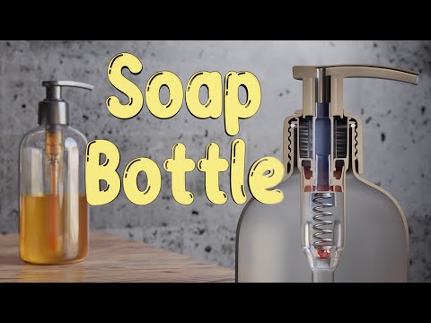 Part of a video titled How do Soap Bottle Pumps Work? || Inside Animation of a ... - YouTube