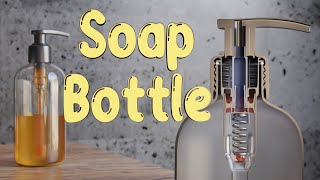 How do Soap Bottle Pumps Work?  ||  Inside Animation of a Soap Pump Dispenser