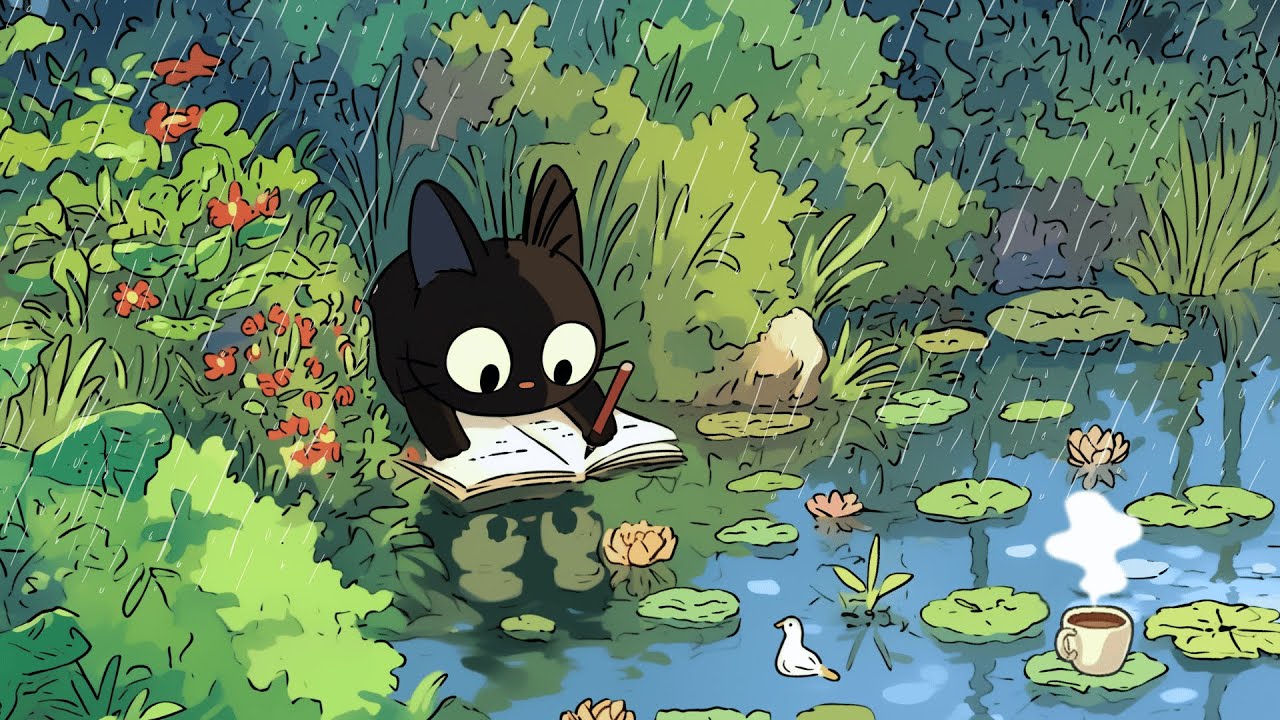 Less talk....  more action. / Lo-fi for study, work ( with Rain sounds)