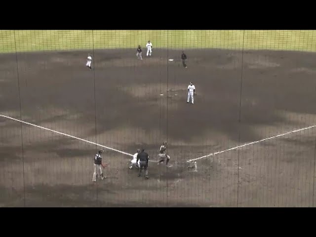 【3回表】マリーンズ ダブルスチール成功で先制点!! 2016/3/6 Bs-M