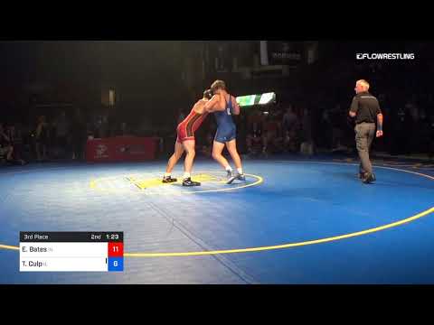 195 Lbs 3rd Place Evan Bates Indiana Vs Tom Culp Illinois