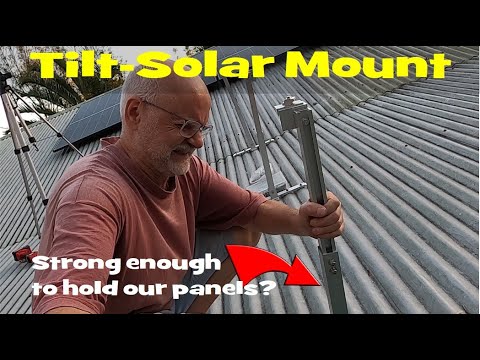 Installing a 30° Solar Tilt-System to harvest the Winter sun. Will this hold our panels?