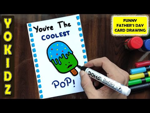 HOW TO DRAW FATHER'S DAY CARD | FATHERS DAY DRAWING |...