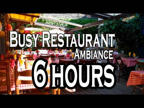 CITY AMBIANCE  Busy Restaurant   Diner (6Hours)