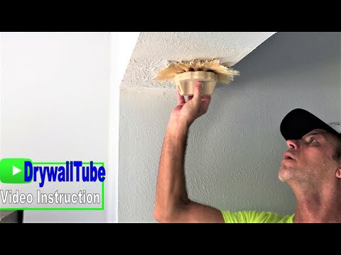 How to match stomp texture after drywall repair step by step