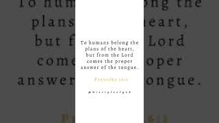 Bible verse Proverbs 16:1 Human Plans