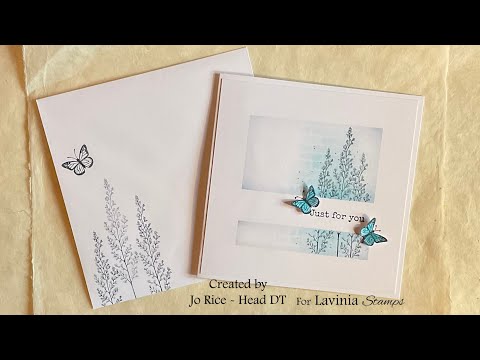 A clean and classic design by Jo Rice #laviniastamps