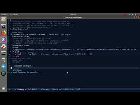 emacs : set up config 05 (key bindings & other setup)